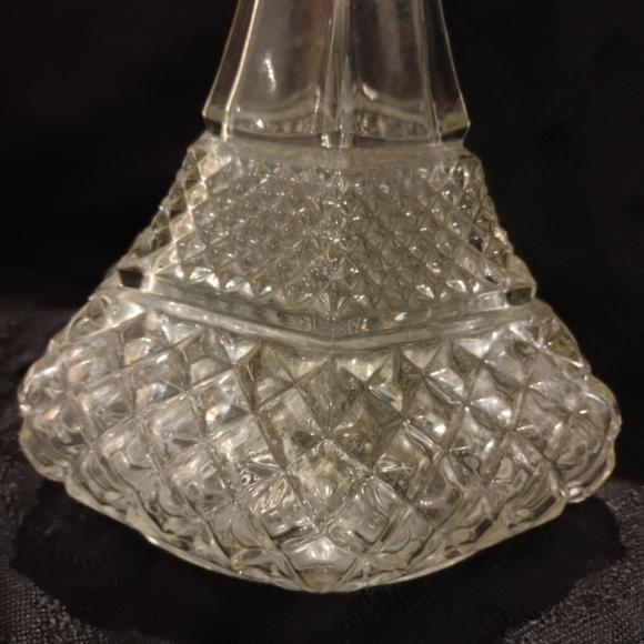 Vintage Bundle Of 4 Glass/Crystal/ Glass Empty Decanters With Matching Stoppers! - Picture 11 of 16